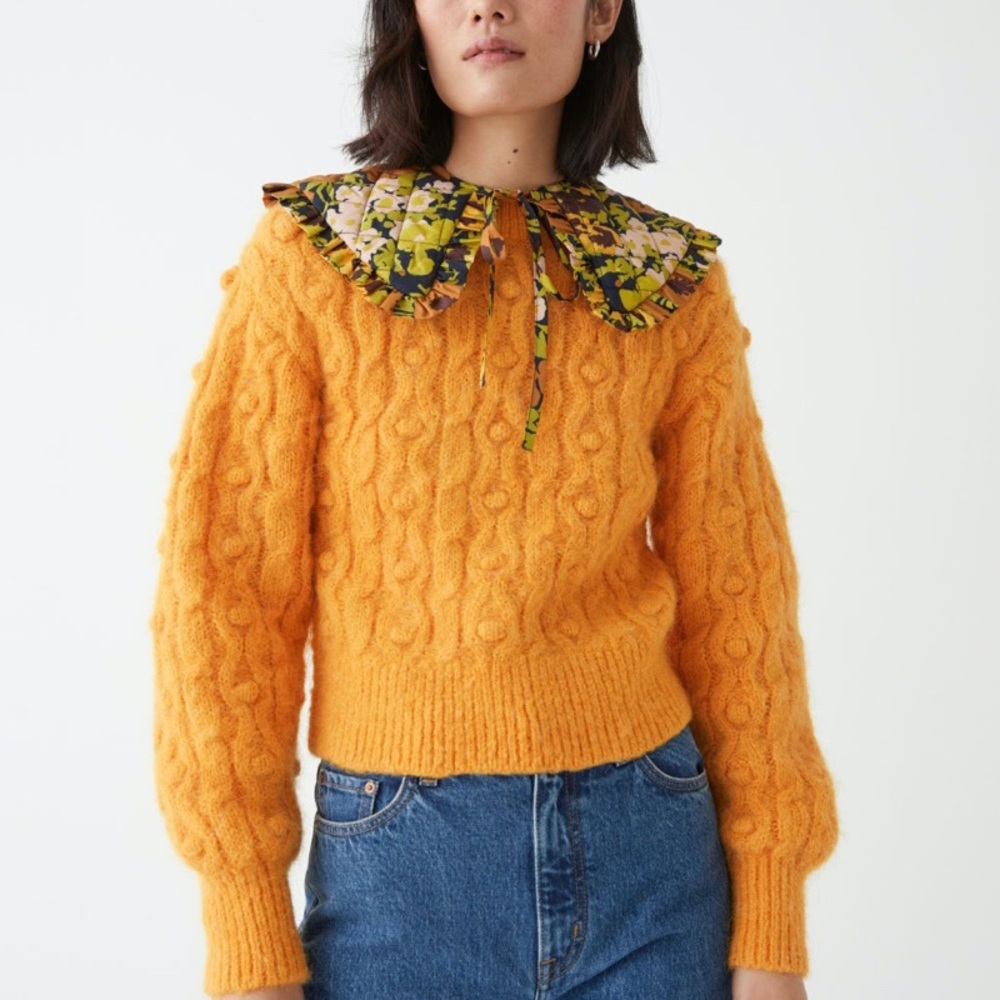 & Other Stories • Stockholm Atelier Yellow Cable Knit Sweater